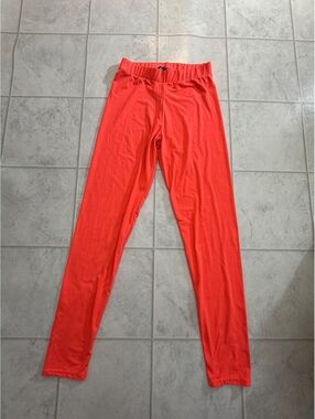 AQ-SPORT Women's Small Orange Activewear Leggings